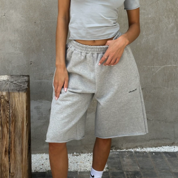 Cotton Shorts Women Summer Casual Sweatpants Comfortable Loose Elastic Waist Shorts