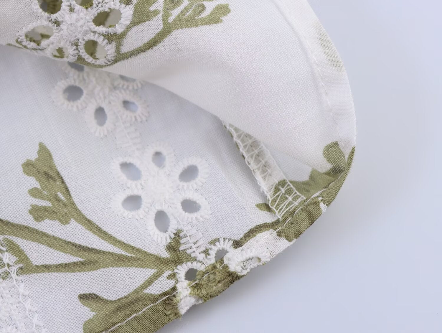 Summer Women Clothing V neck Short Sleeve Hollow Out Cutout out Embroidered Printed Shirt Top Short Sets