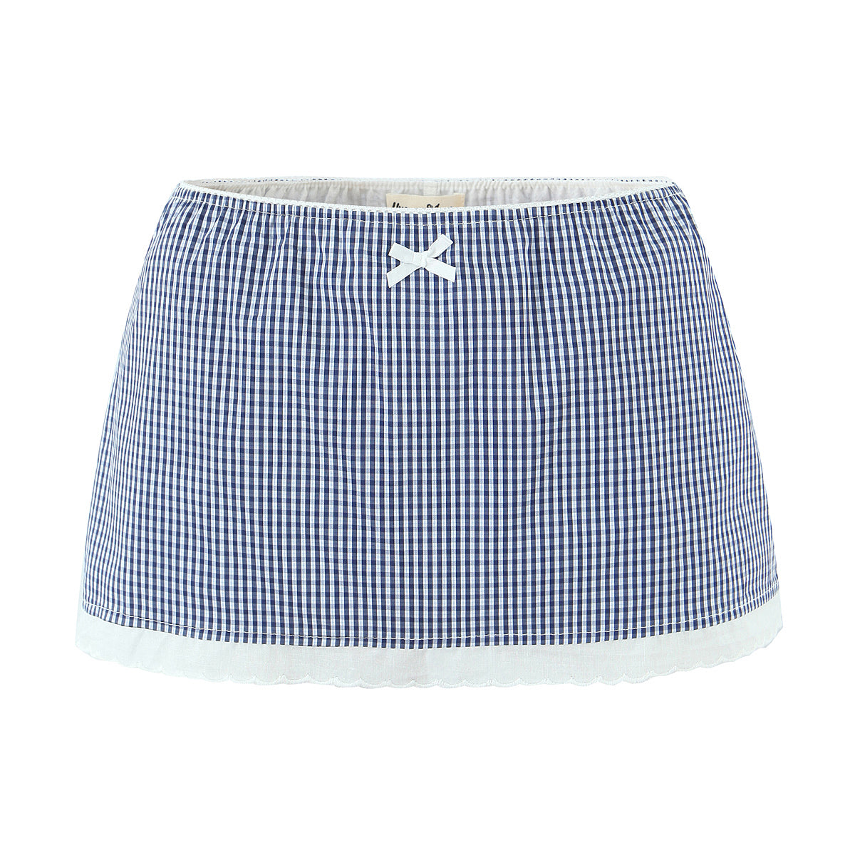 Blue Plaid Skirt