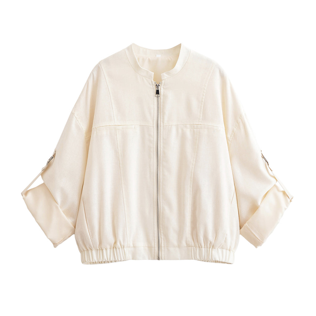 Spring Women Casual Loose Design Long Sleeved Jacket Jacket