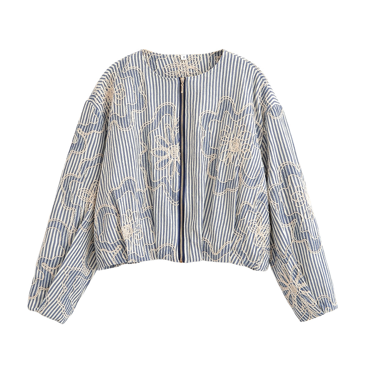 Women Street Rope Embroidered Jacket Coat