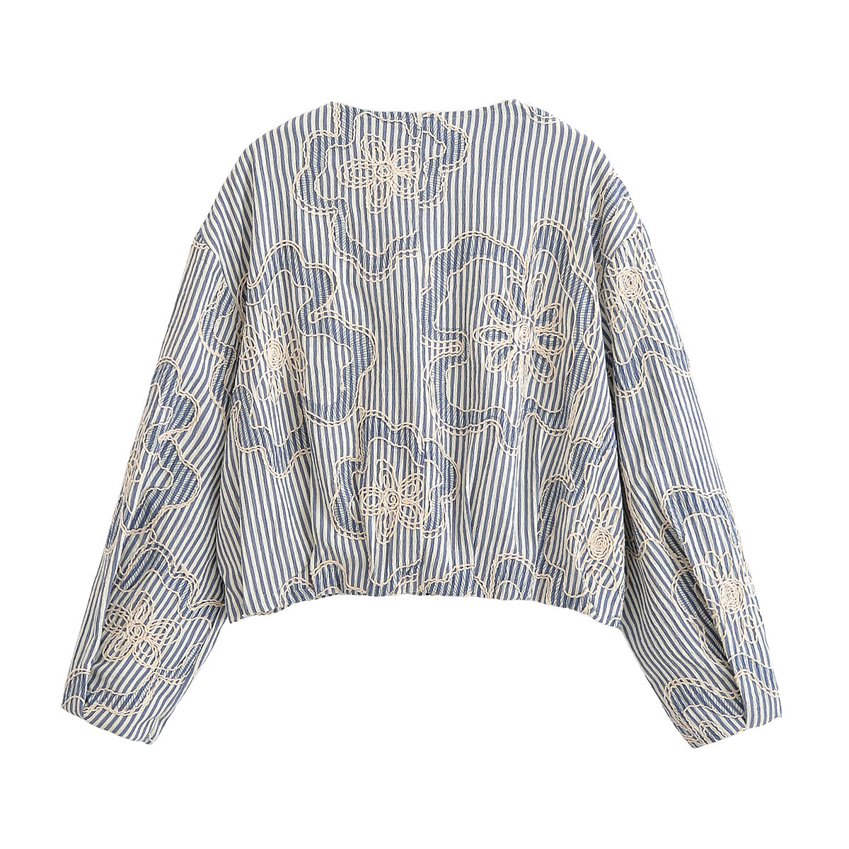 Women Street Rope Embroidered Jacket Coat