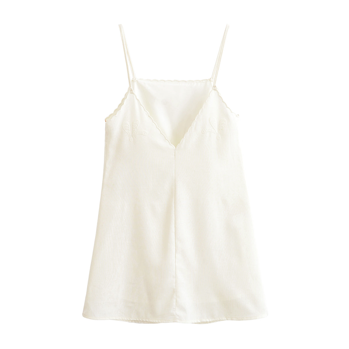 Women Clothing Women Hollow Out Cutout Embroidered Strap Dress
