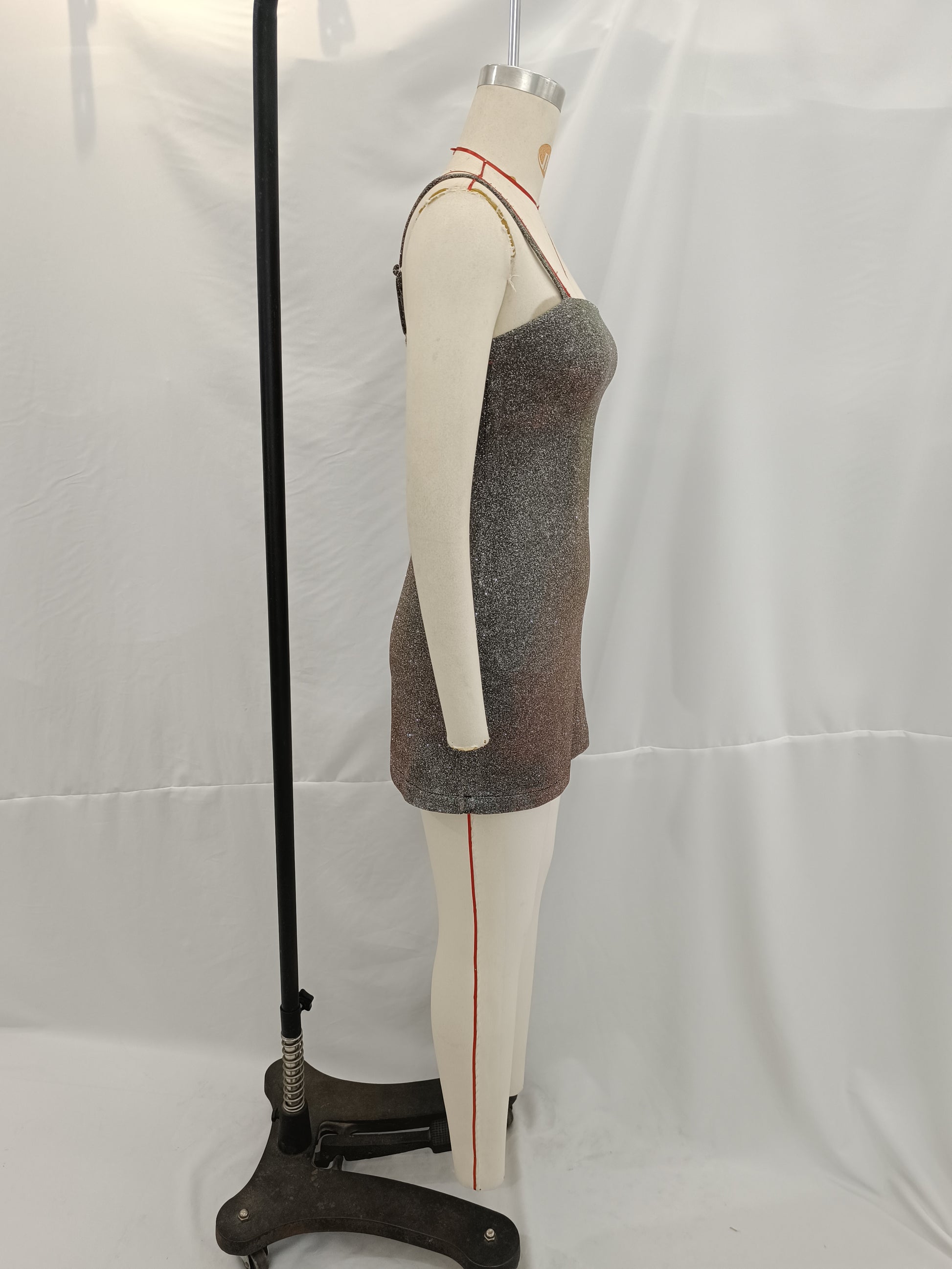 Early Autumn Women Clothing Commuting Simple Short Sling Dress