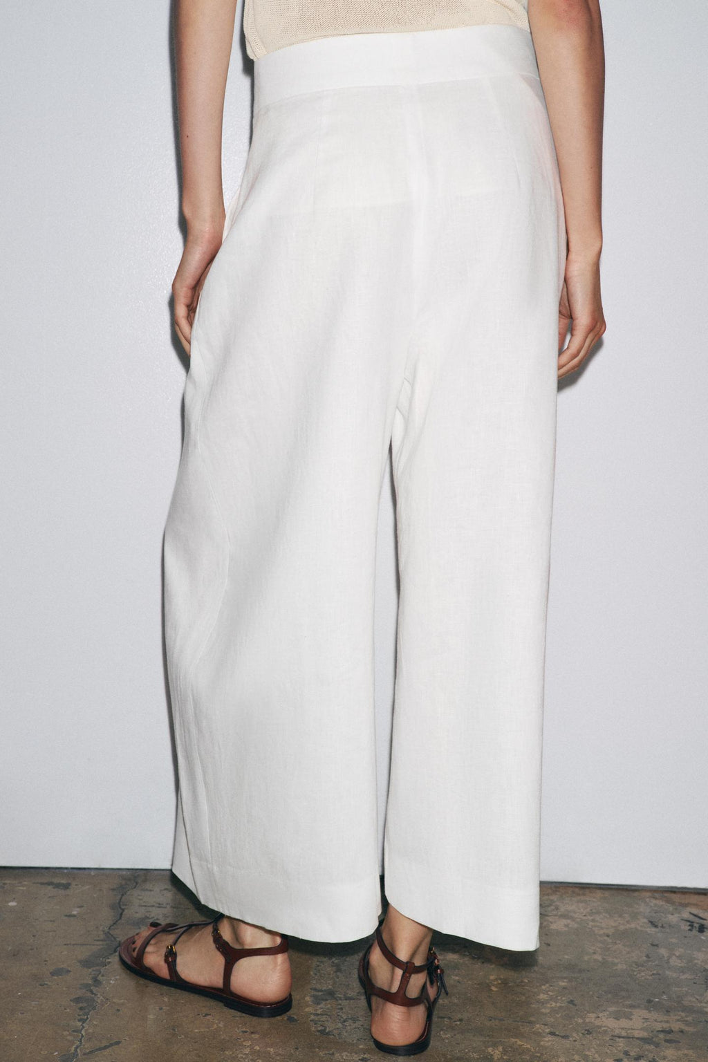 Women Clothing Autumn Solid Color Clean Simple Loose Long Wide Leg Pants