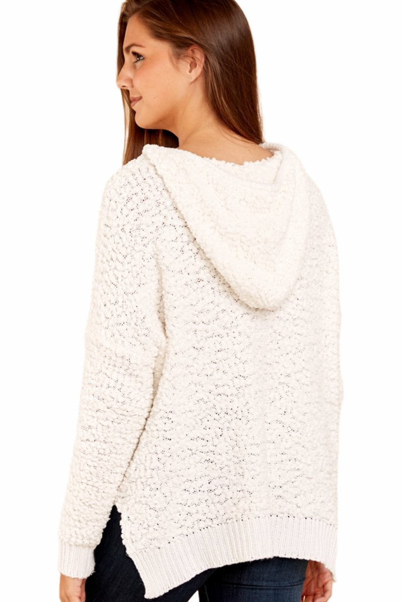 Autumn Winter Pullover Hoodie Coat Knitted Sweatshirt