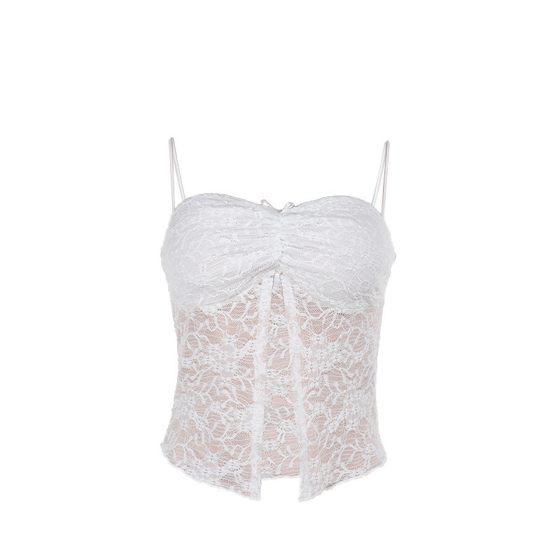Summer Top Sexy Lace Slim Fit All Match Sexy Camisole for Women