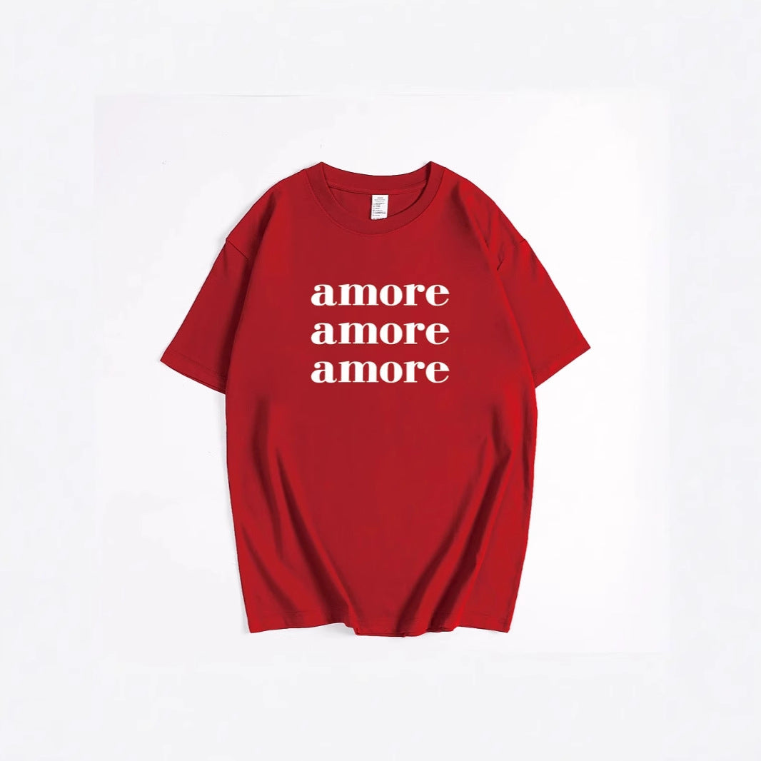 Printed T shirt Women Summer Loose round Neck Cotton Short Sleeve Top