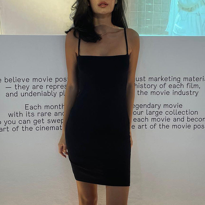 Summer Kardashian Skims Sleeveless Sling High Waist Sheath Casual Dress for Women