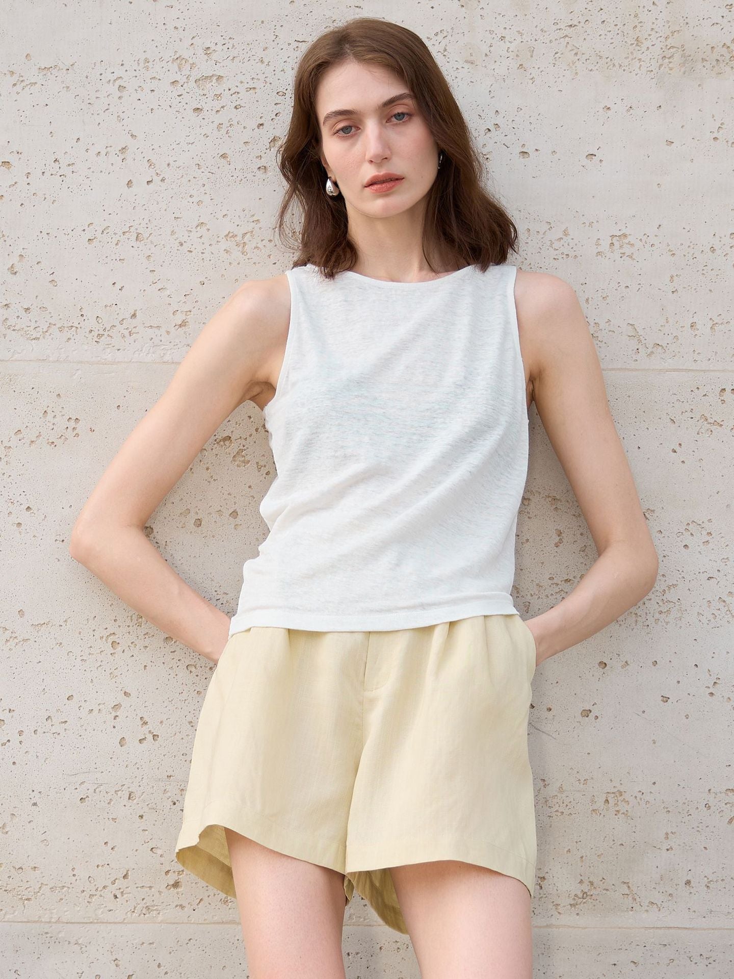 round Neck White