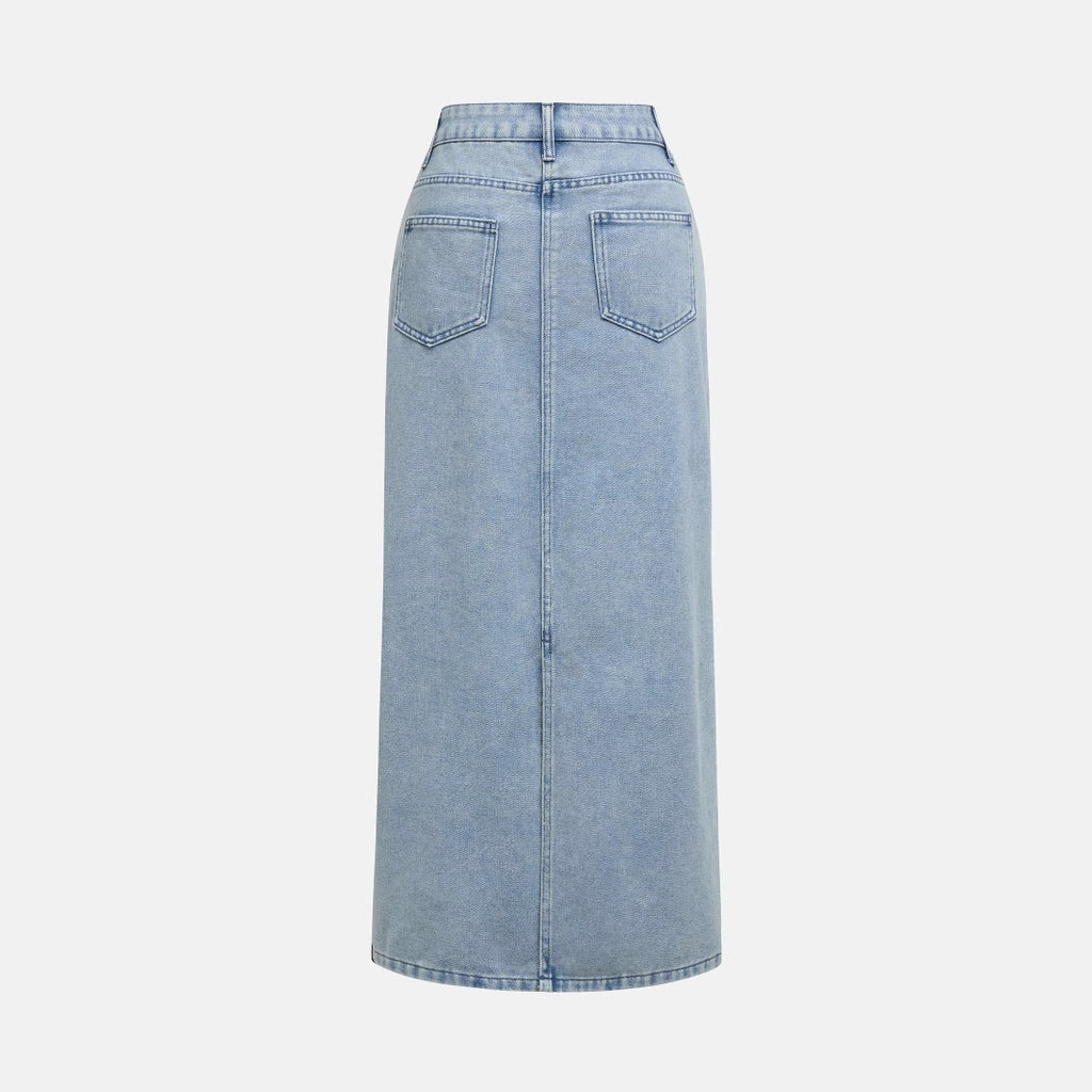 Printed Bow Top Product Pearl Women All Matching Jeans Skirt